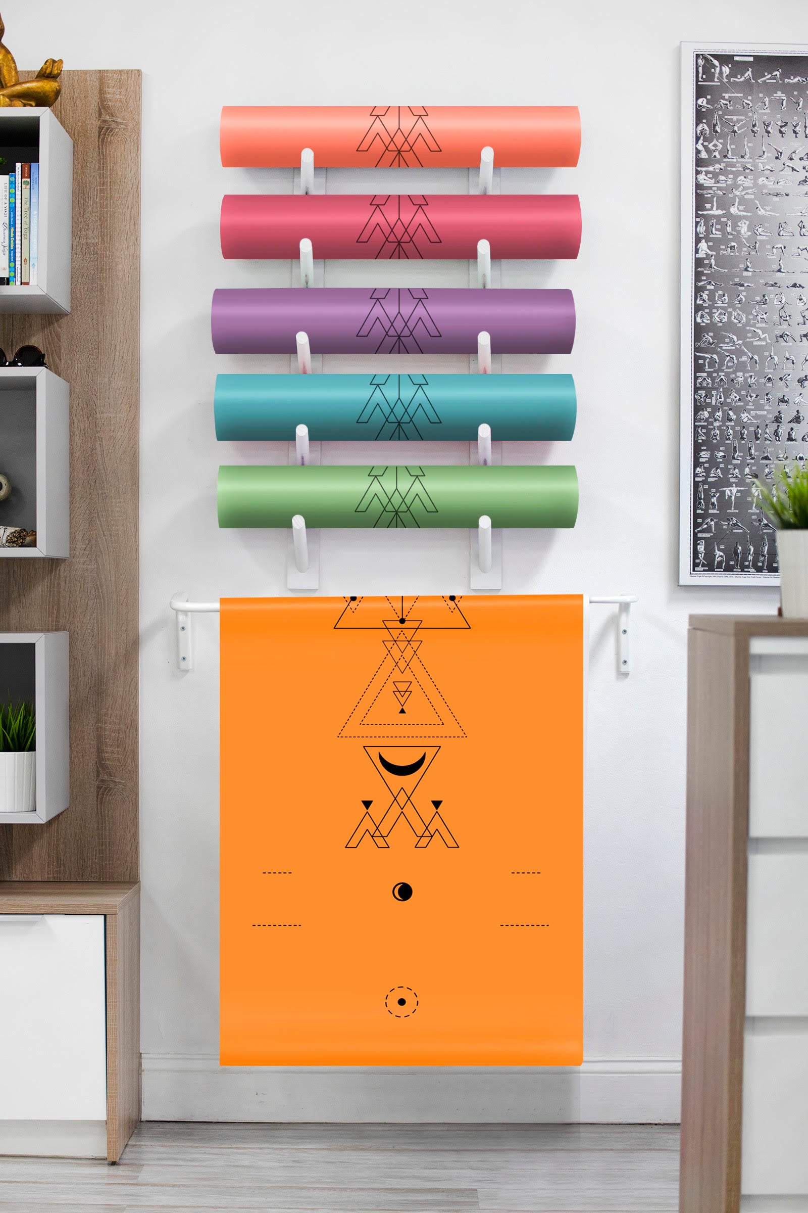 KALM Special Edition Yoga Mat Eco-Friendly made with Natural Rubber for Best Grip and Excellent Support. Special Edition- Orange.