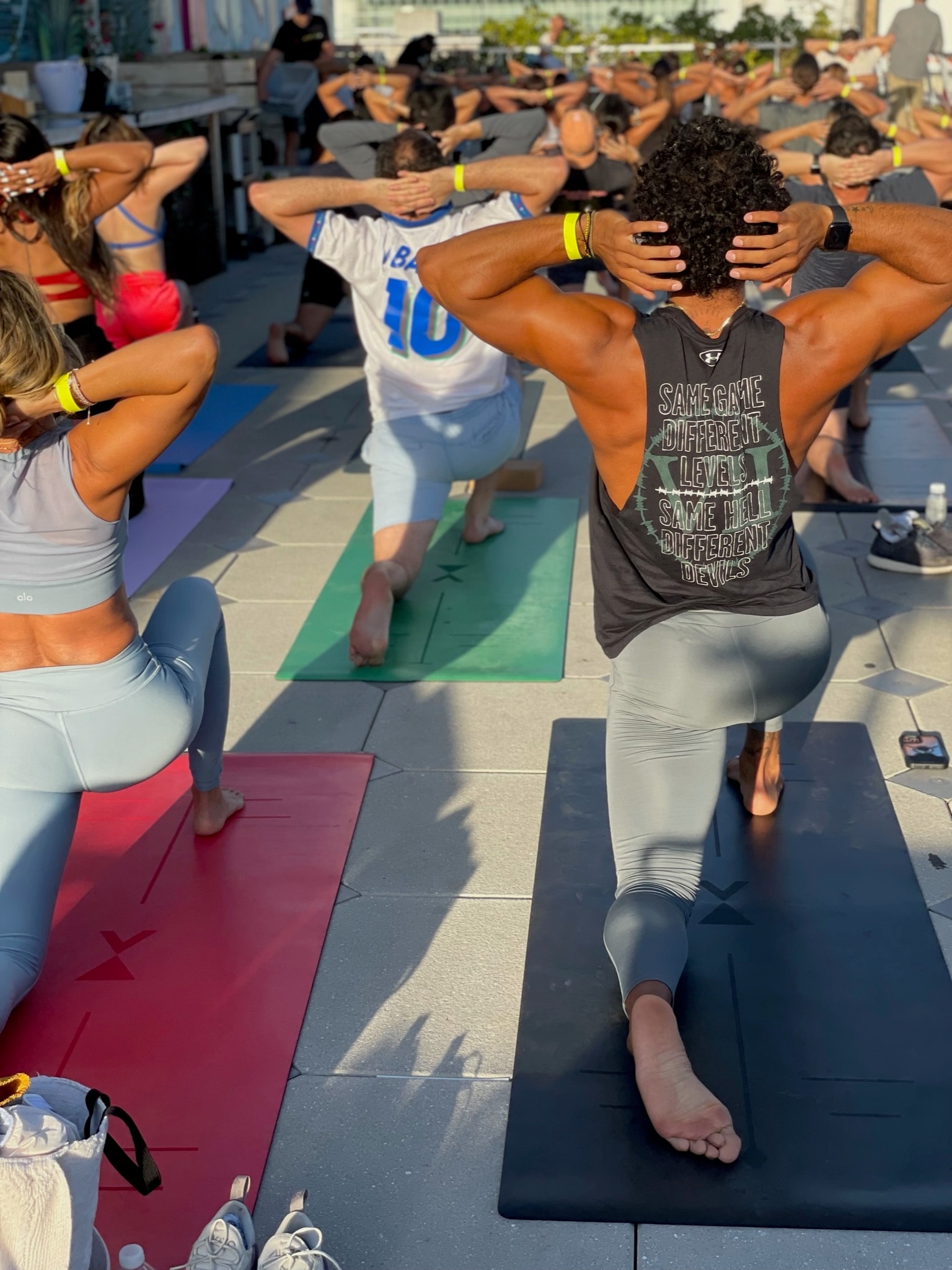 Kalm mat yoga pose
