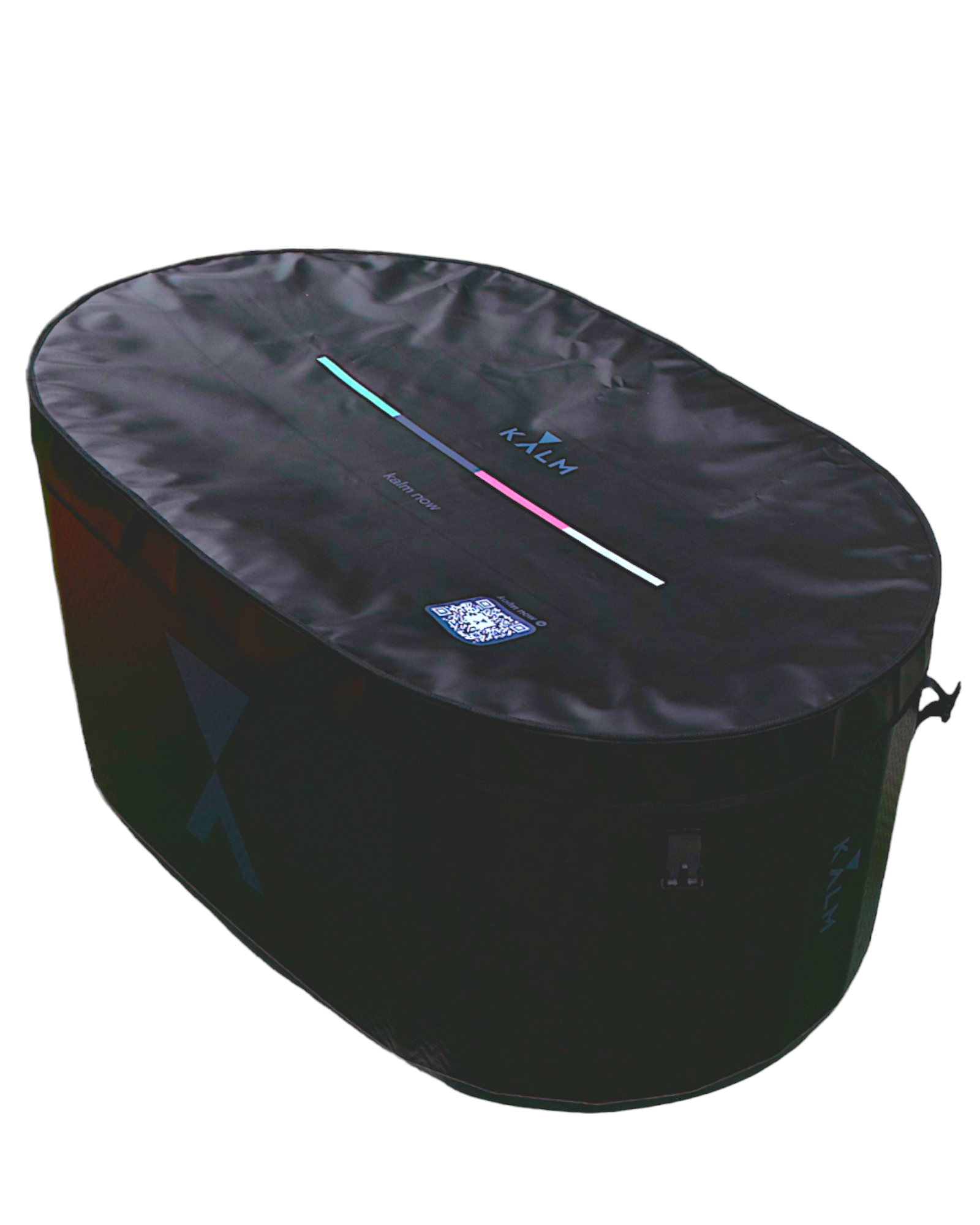 Kalm Now® Inflatable Cold Plunge Tub with Lid and Chiller - Insulated Ice bath with Two Covers for Outdoors