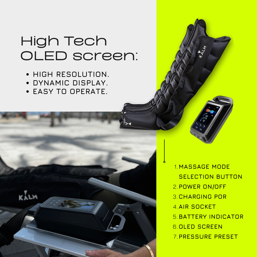 Kalm Now® AIRE Wireless Air Compression Boots - Recovery System for Foot and Leg