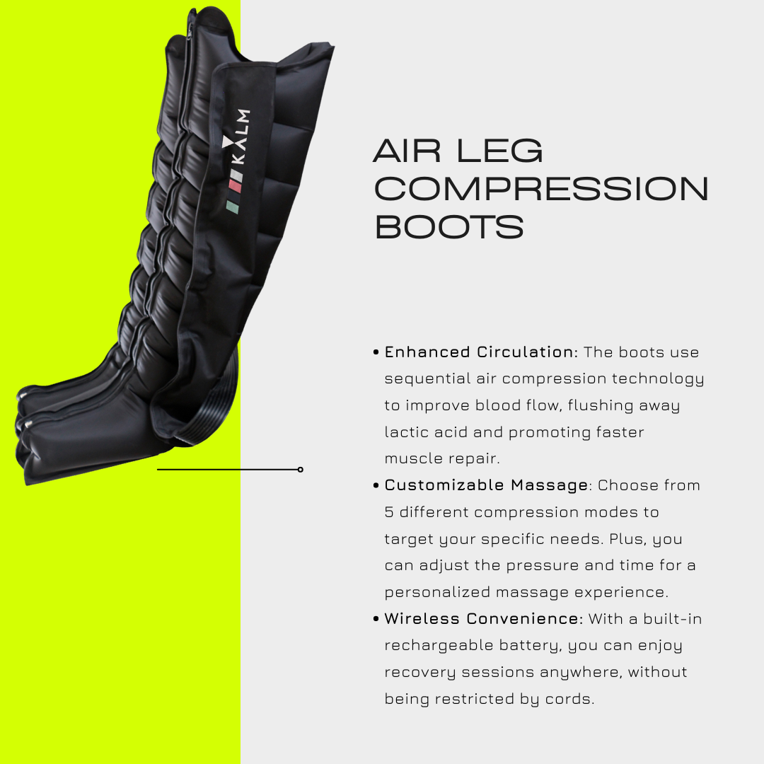 Kalm Now® AIRE Wireless Air Compression Boots - Recovery System for Foot and Leg