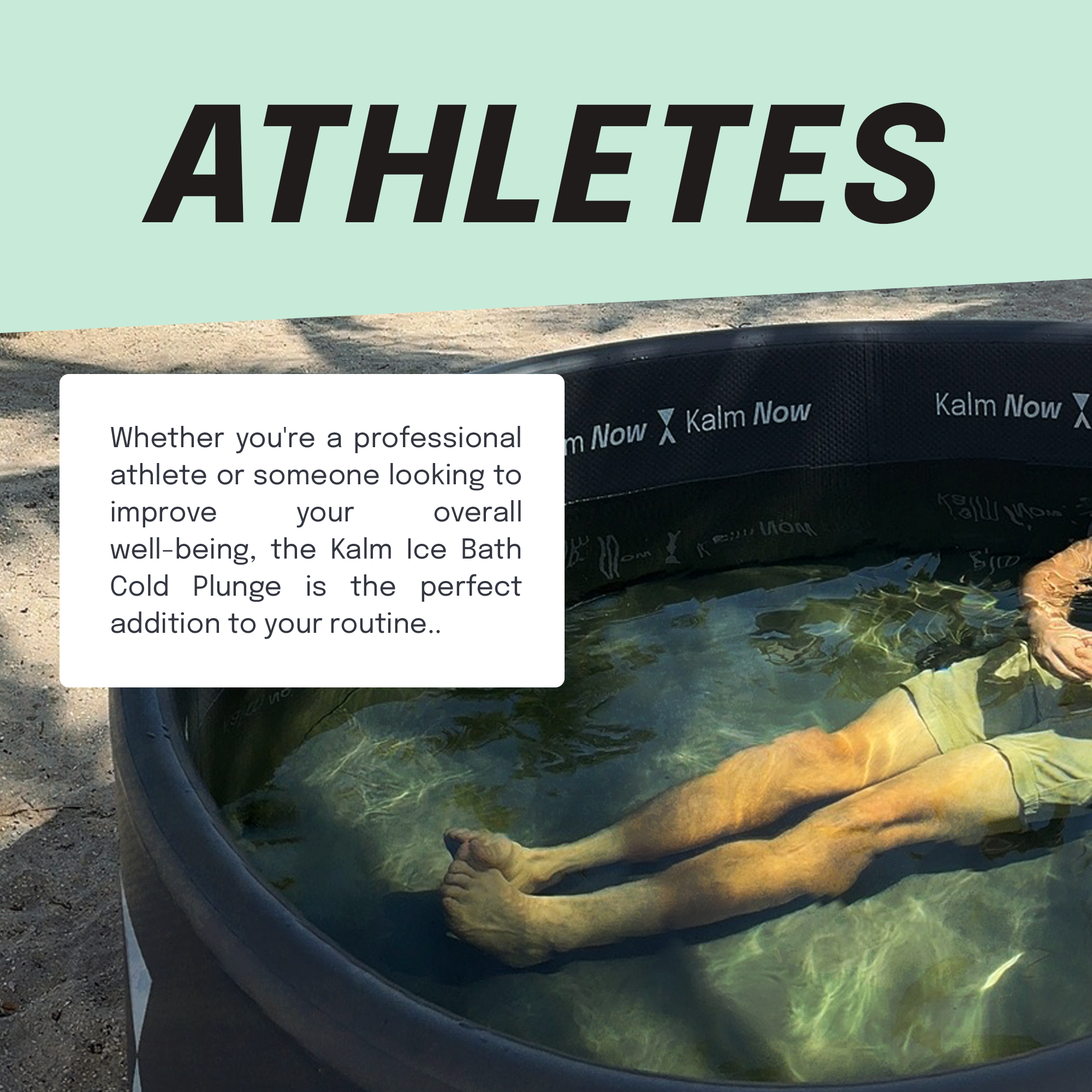 Kalm Now® NordicNest Group Tub for Cold Plunge and Ice Baths