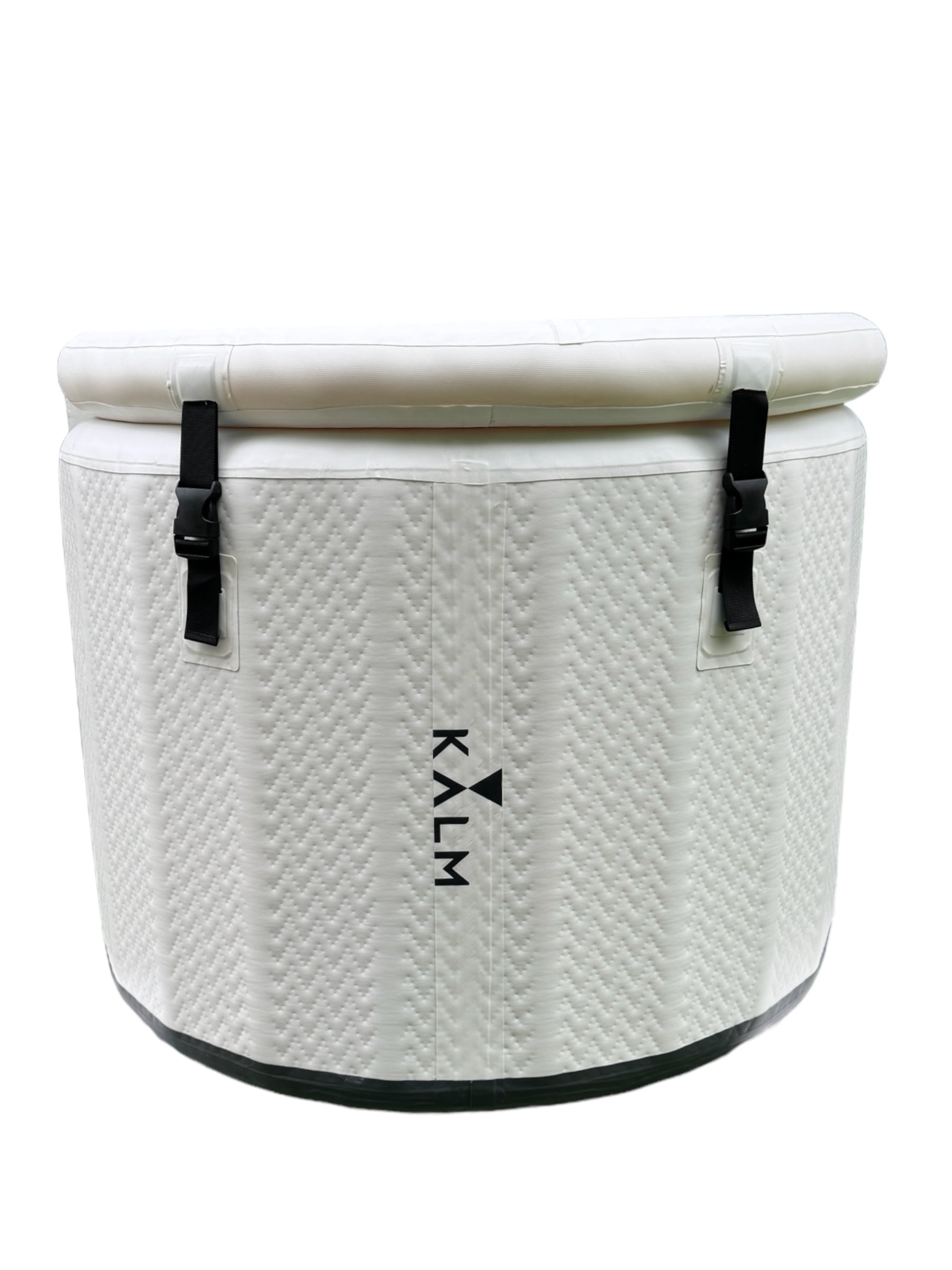 Kalm Now® Inflatable Cold Plunge Tub with Lid and Chiller - Insulated Ice bath with Two Covers for Outdoors