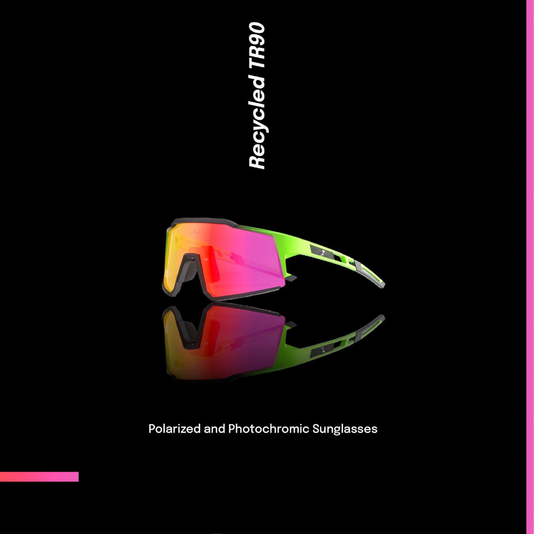 Kalm Now® ''Gasoline'' Polarized Sunglasses, Shades with UV Protection made from Recycled TR90