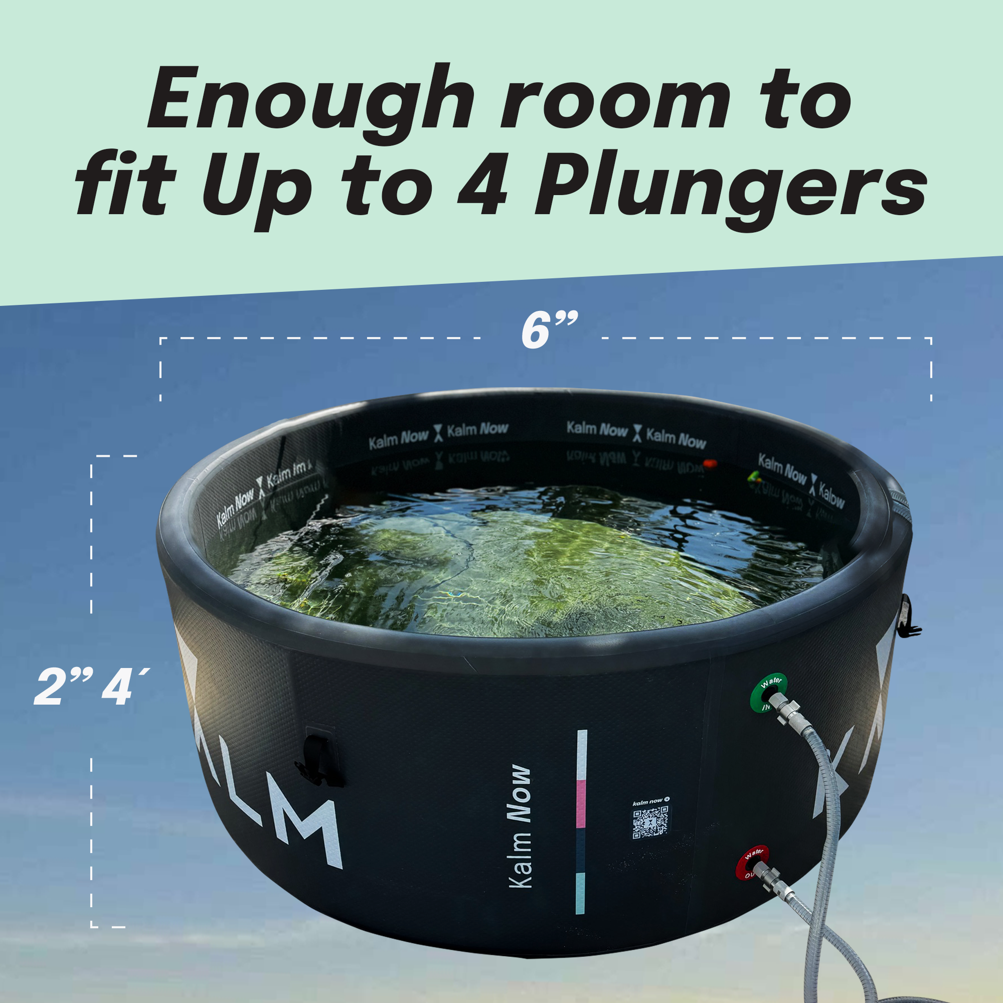 Kalm Now® NordicNest Group Tub for Cold Plunge and Ice Baths