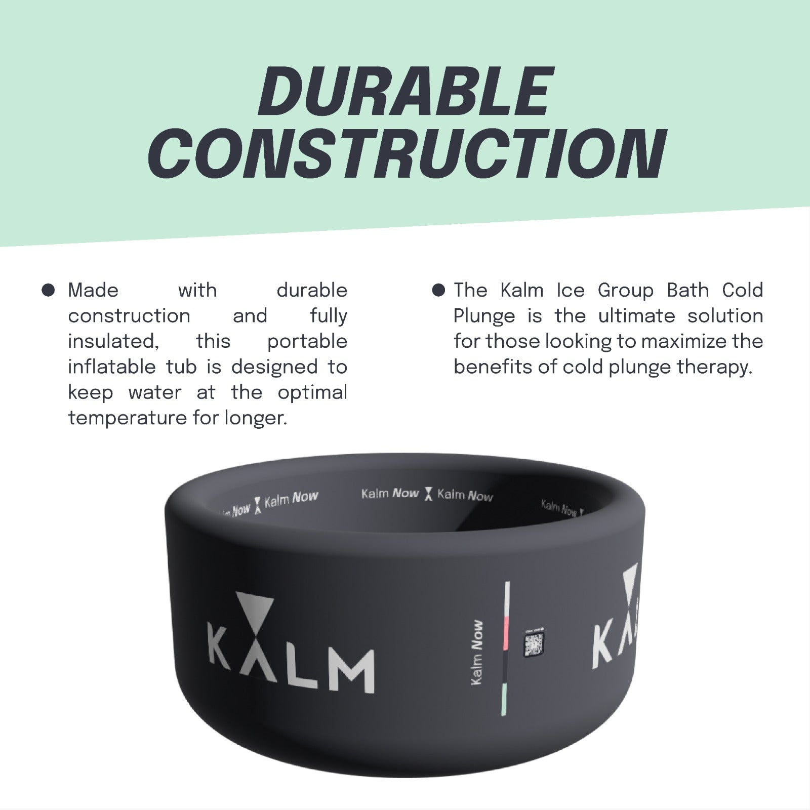 Kalm Now® NordicNest Group Tub for Cold Plunge and Ice Baths