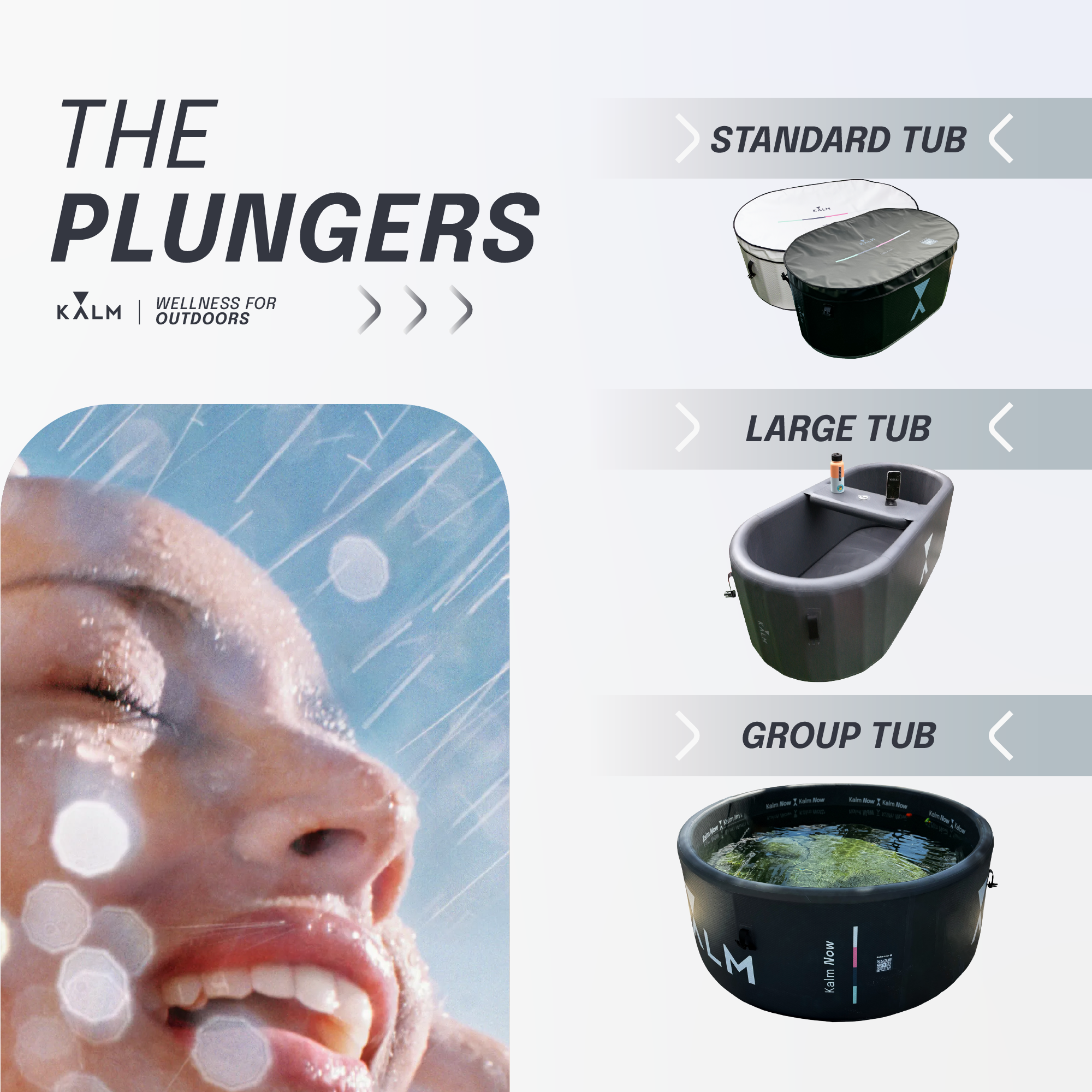 Kalm Now® Inflatable Cold Plunge Tub - Fully Insulated and Portable