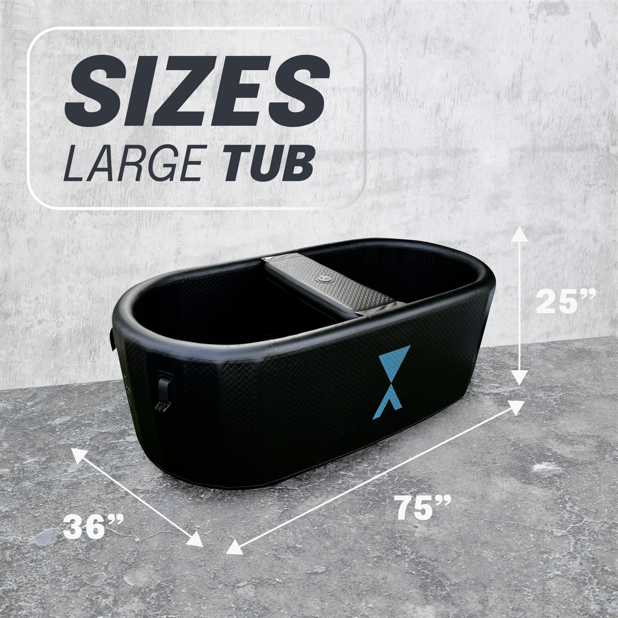 Kalm Now® Inflatable Cold Plunge Tub - Fully Insulated and Portable