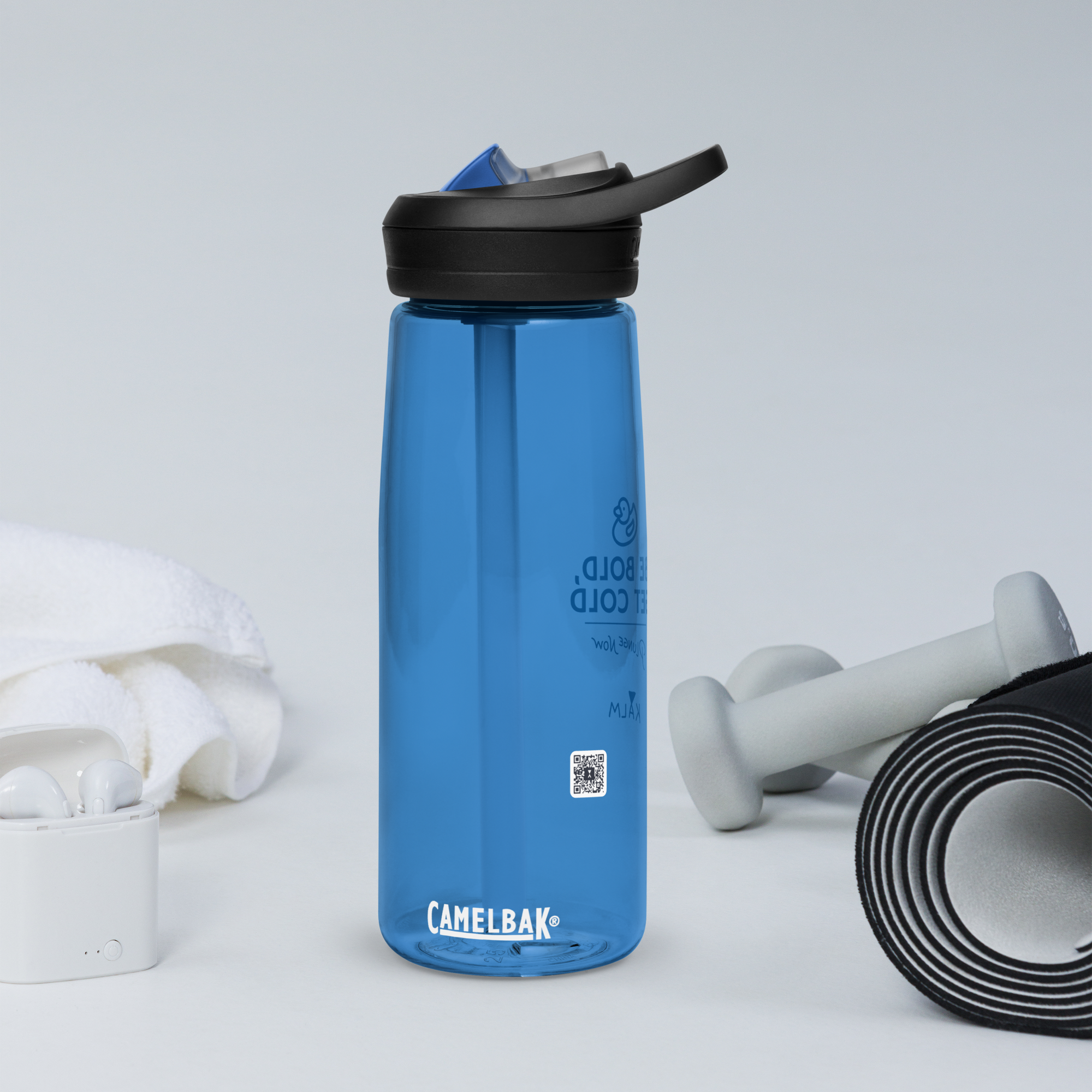 Kalm Be Bold Get Cold Sports Water Bottle