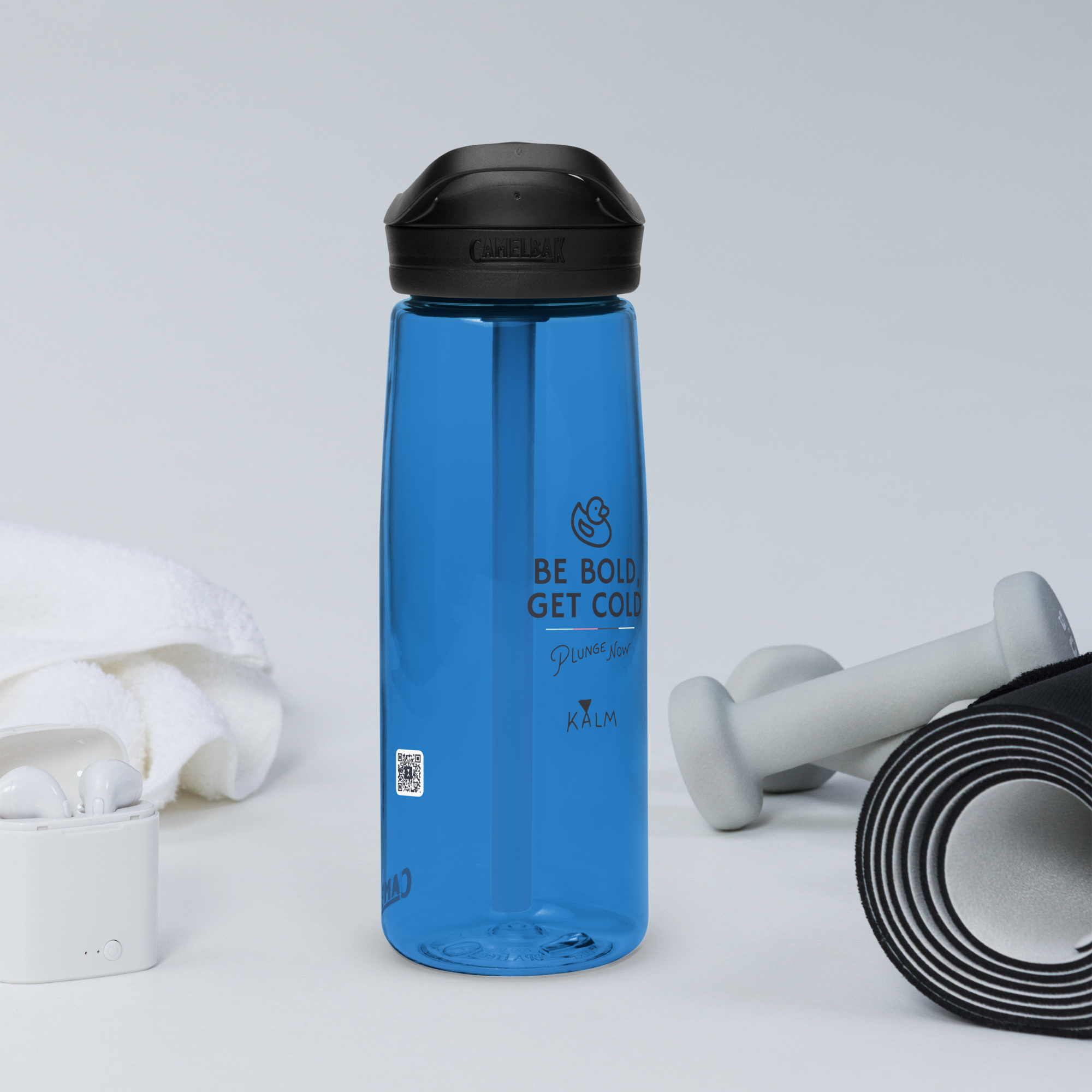 Kalm Be Bold Get Cold Sports Water Bottle